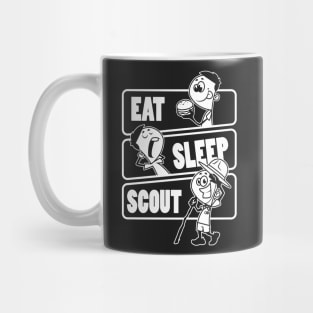 Eat Sleep Scout Repeat - Hiking Scouting Scout product Mug